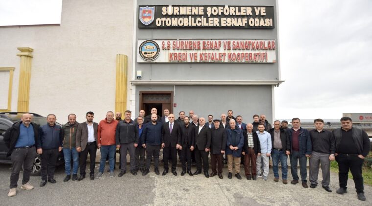 Sürmene Şoförler Odası’nda Ekrem Yılmaz yeniden başkan seçildi